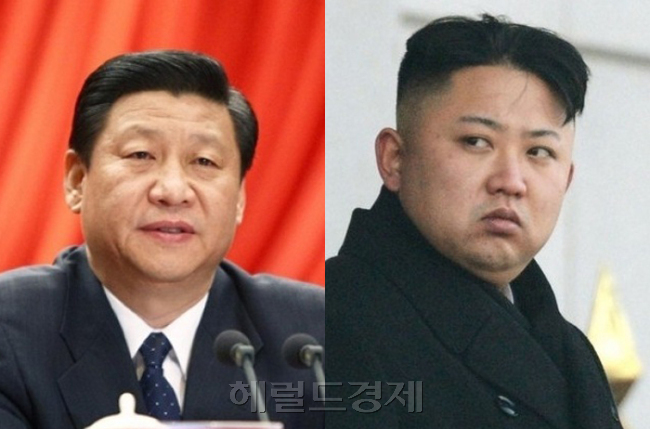시진핑 중국 국가주석, 김정은 북한 국무위원장. [사진=헤럴드경제DB]