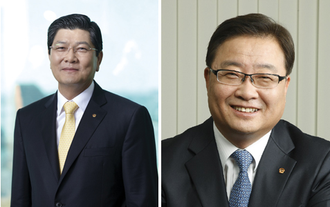(왼쪽부터) 차남규 한화생명 대표, 김창범 한화케미칼 대표