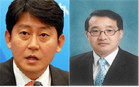 (왼쪽부터) 유광열 금감원 수석부원장, 원승연 금감원 자본시장 담당 부원장