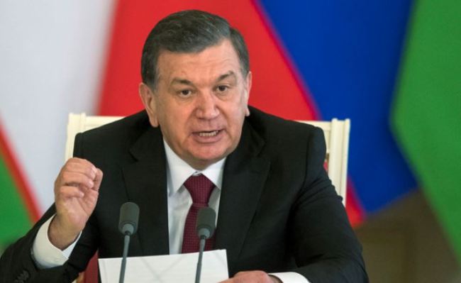 Uzbek President Shavkat Mirziyoyev (AP)