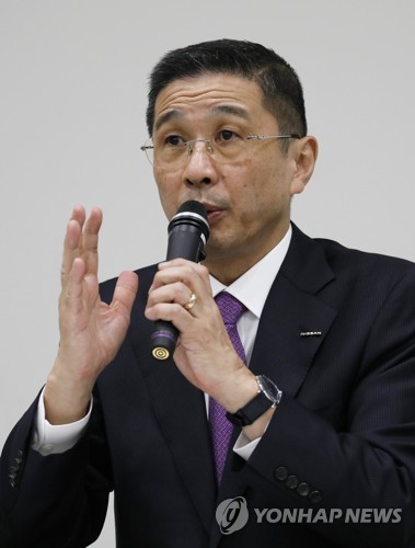 Hiroto Saikawa, CEO of Nissan Motor (Yonap)