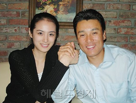 이승엽선수(오른쪽)와 부인 이송정[사진=헤럴드경제DB]