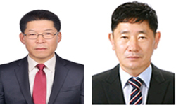 철탑산업훈장 수상자 김재흥 씨(왼쪽) 산업포장 수상자 박병식 씨 [사진제공=건설근로자공제회]