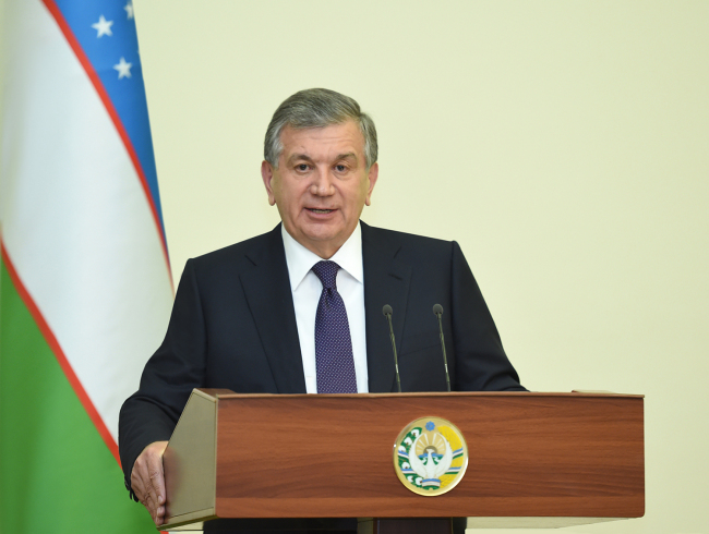 President Shavkat Mirziyoyev of Uzbekistan.