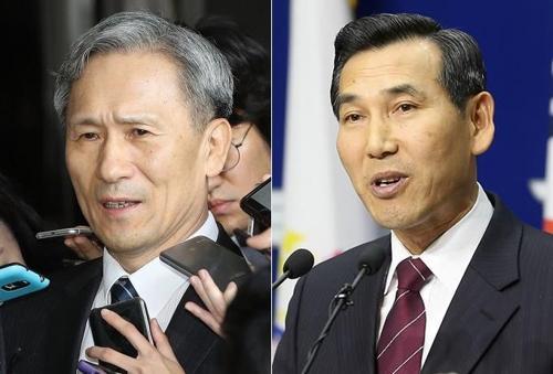 김관진 전 국방장관과 임관빈 전 국방부 정책실장