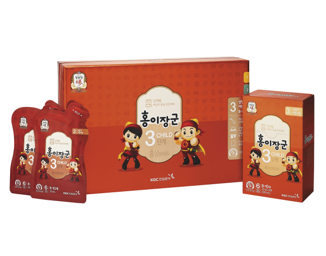 A promotional photo of Korean Red Ginseng Kids Tonic type 3. (KGC)