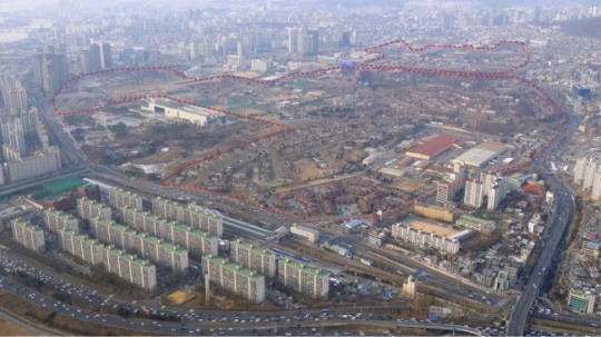 용산공원 대상지역 모습 [사진=국토부]