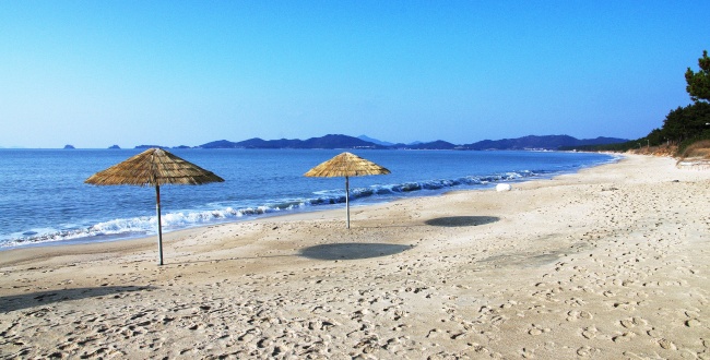 ▶신안 증도 해변