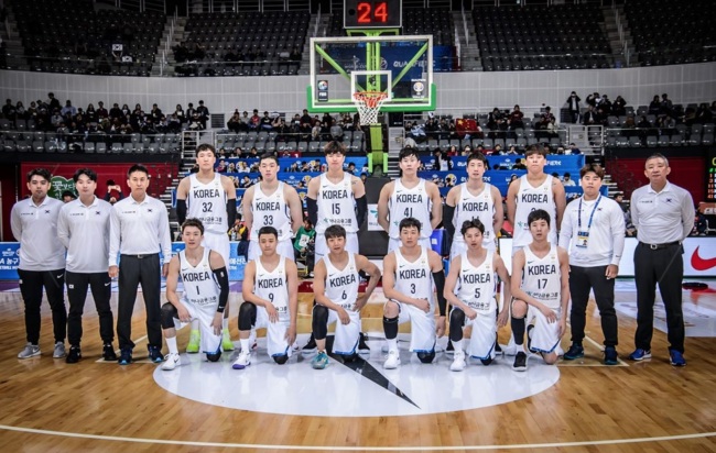 ▶대한민국남자농구대표팀. [사진=FIBA]