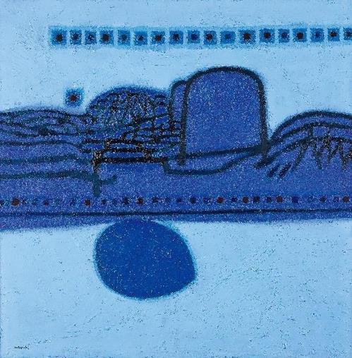 This image provided by Seoul Auction shows Kim Whan-ki`s "Morning Star." (Yonhap)