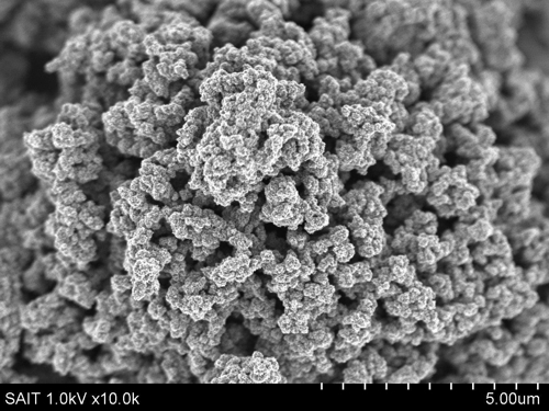 This image of "graphene balls" was provided by Samsung Electronics Co. on Nov. 27, 2017. (Yonhap)
