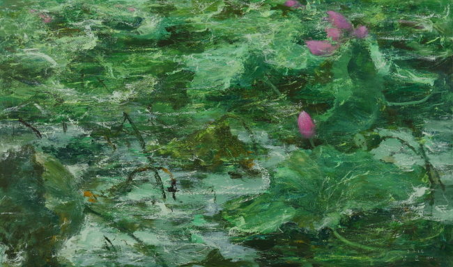 강요배_연풍(蓮風)_캔버스에 아크릴_97x162cm_2015.[사진제공=코리아투모로우]