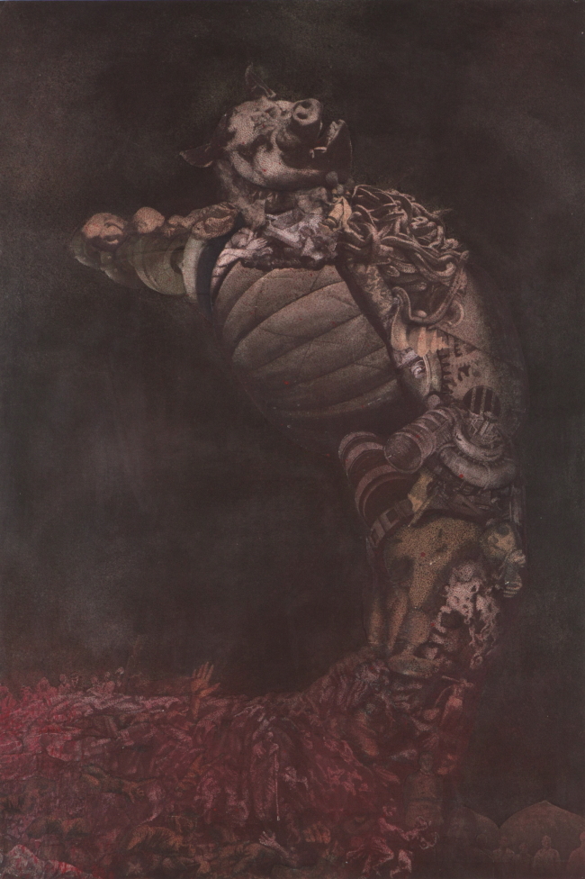 신학철_한국근대사3_collage on paper, painting_50x74 cm_1981[사진제공=코리아투모로우]