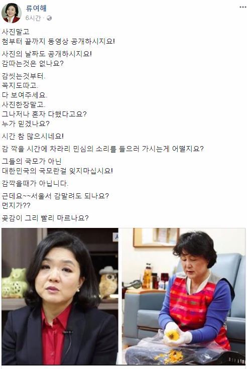 [사진=류여해 위원 페이스북]