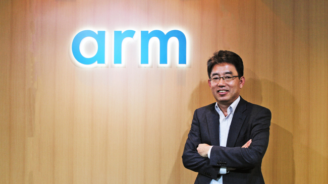 Arm Korea CEO Leem Jong-yong poses at his office in Bundang, Gyeonggi Province, on Nov. 9. (Arm Korea)