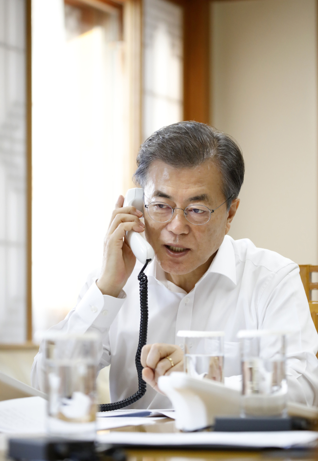 South Korean President Moon Jae-in (Yonhap)
