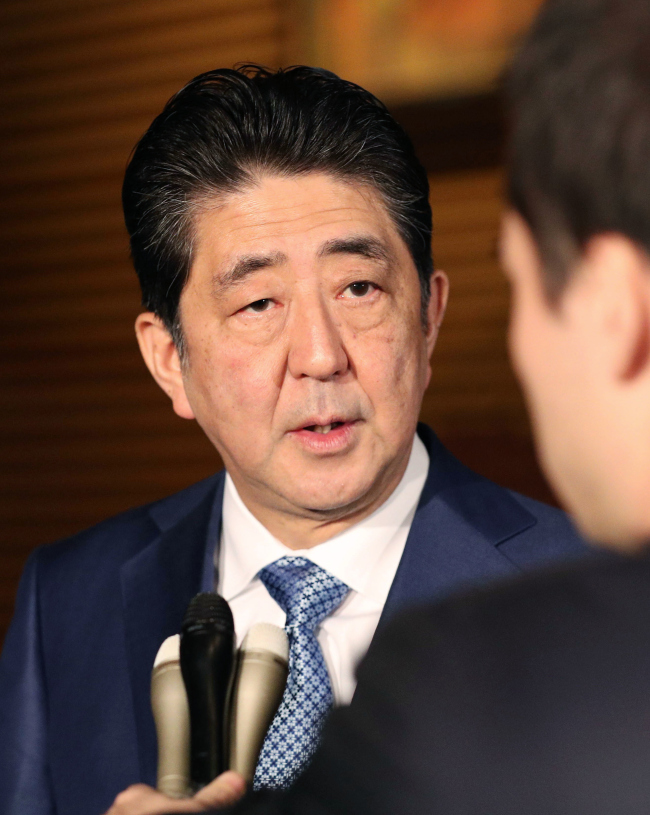 Japanese Prime Minister Shinzo Abe (Yonhap)