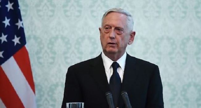 US Defense Secretary Jim Mattis. (AFP-Yonhap)
