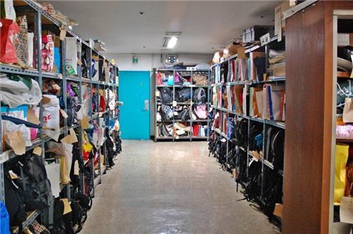 Lost-and-found items are stored for 7 days at the subway station, before they are moved to a police station. (Yonhap)