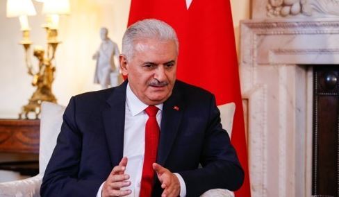 A photo provided by the EPA of Turkish Prime Minister Binali Yildirim (Yonhap)