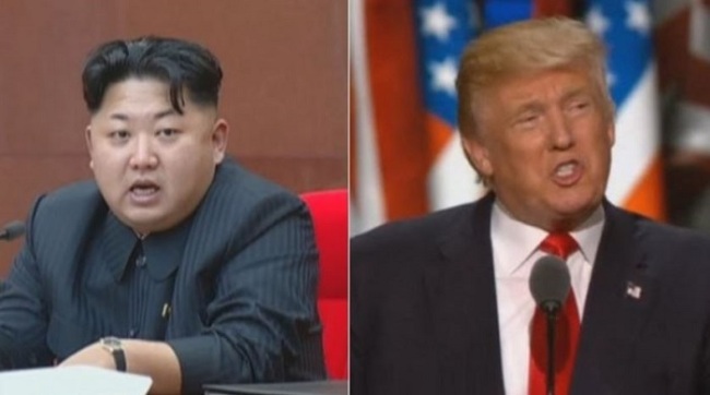 North Korea leader Kim Jong-un (L) and US President Donald Trump (R). (Yonhap)