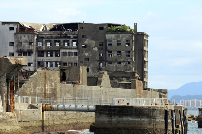 Hashima Island, also known as Battleship Island, is located 15 kilometers from the city of Nagasaki, southern Japan. Yonhap