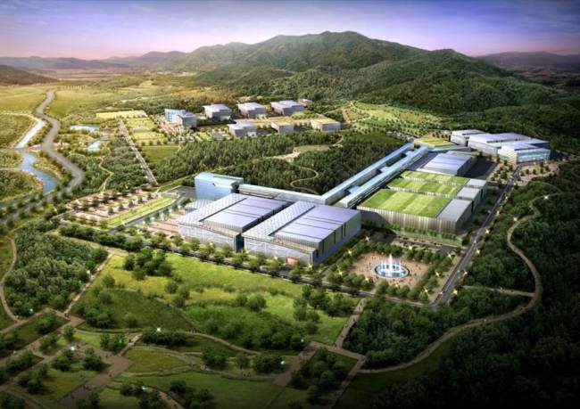 오는 2021년 완공을 목표로 건설중인 한국형 중이온가속기 조감도.[제공=중이온가속기건설구축사업단]