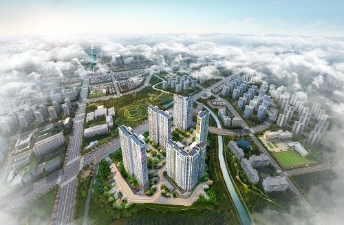 서울 항동지구 우남퍼스트빌 광역조감도