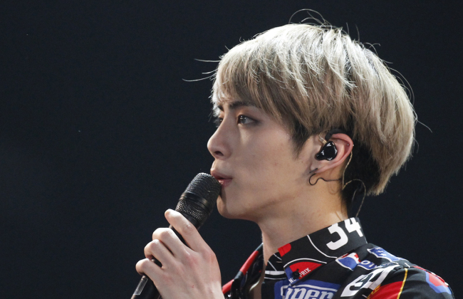 Jonghyun, lead vocalist of K-pop group SHINee and acclaimed solo singer, photographed during his solo career