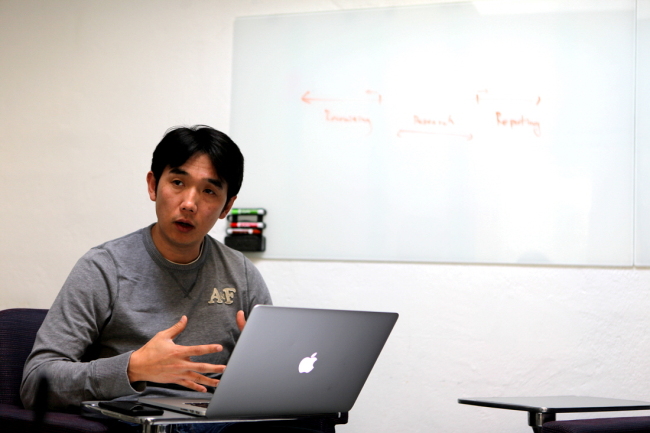 Methinks co-founder and CEO Philip Yun at his office in Palo Alto, California
