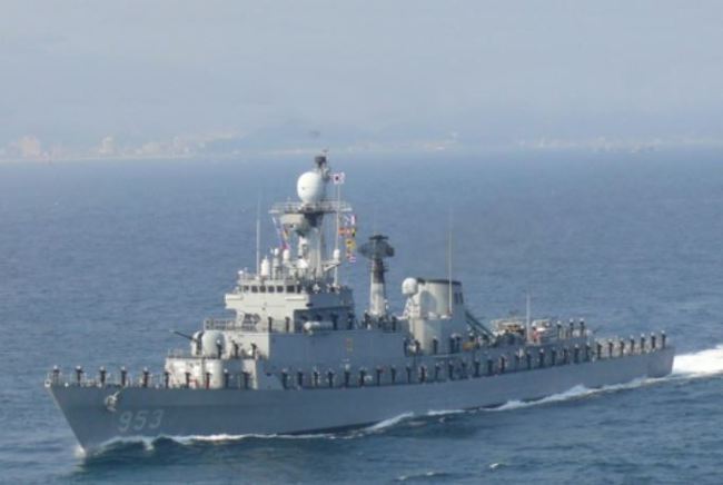 The 1,500-ton Chungnam frigate in a photo provided by the Navy (Yonhap)