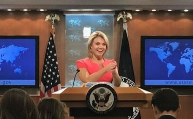 This file photo shows State Department spokeswoman Heather Nauert. (Yonhap)
