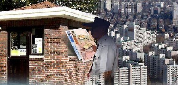 Security guards on the verge of dismissal (Yonhap)