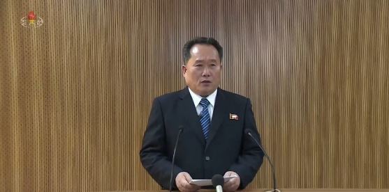 Ri Son-gwon, chairman of the Committee for the Peaceful Reunification of the Country, declared on the Korean Central News Agency the reopening of the Panmunjom hotline on Jan. 3. (Yonhap)
