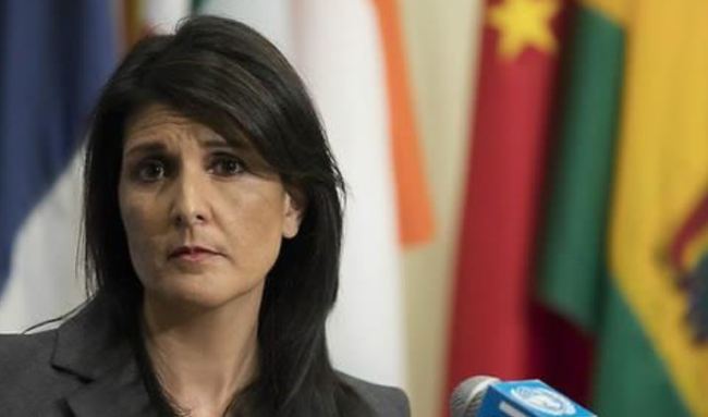 US Ambassador to the United Nations Nikki Haley. (AP)