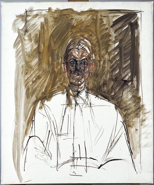알베르토 자코메티, 자크 뒤팽, 1965년 경, 캔버스 위 유화, 69.5×58cm ⓒ Alberto Giacometti Estate/ SACK, Seoul, 2017