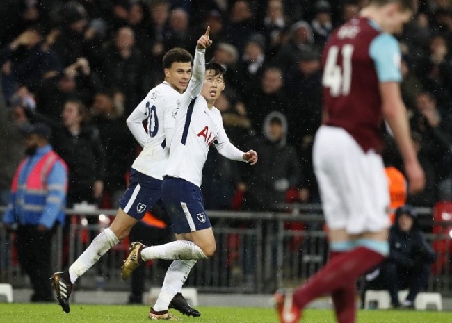 Tottenham's Son Heung-min (AP)