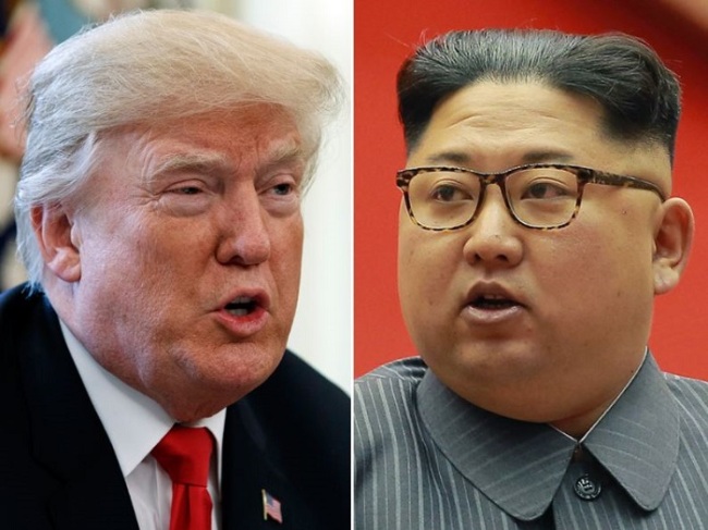 The war of words between U.S. President Donald Trump and North Korean leader Kim Jong Un continues to escalate. (AP)