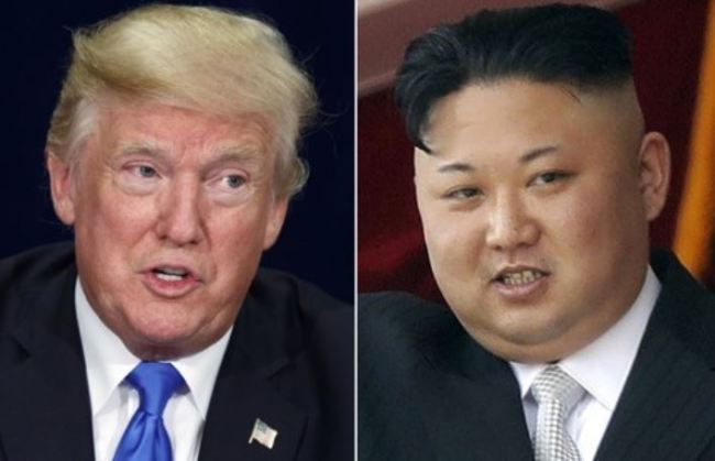 US President Donald Trump (L) and North Korean leader Kim Jong-un. (AP-Yonhap)