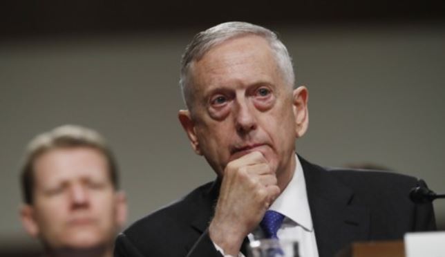 US Defense Secretary Jim Mattis. (AP-Yonhap)