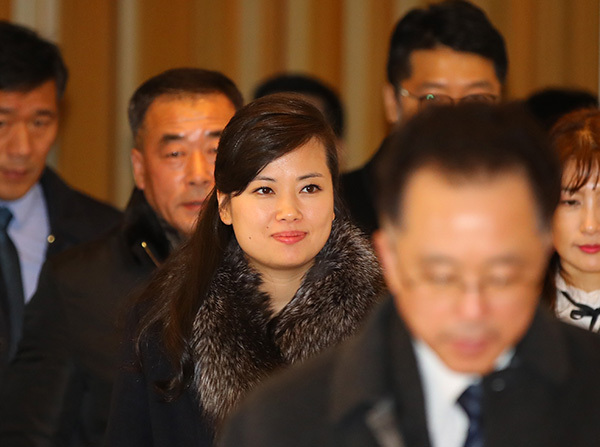 North Korean delegation visits the Gangneung Art Center (Yonhap)
