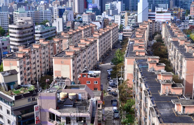 강남 재건축 아파트 단지 전경.  [헤럴드DB]