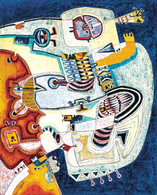 살을 에는 듯한 시선 (A Piercing Gaze), 1968, 판넬에 석고, 호분, 수지, 수채, 아크릴, 162 x 132 cm
[제공=갤러리현대]