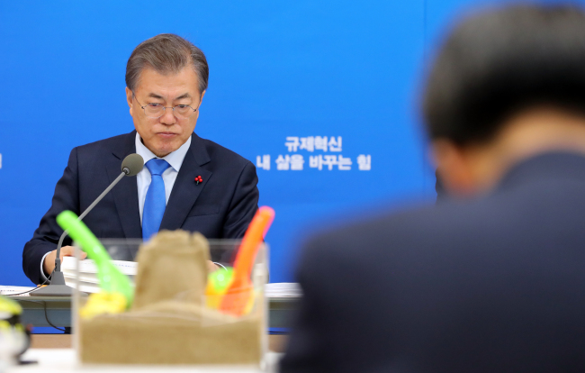 President Moon Jae-in on Jan. 22 (Yonhap)