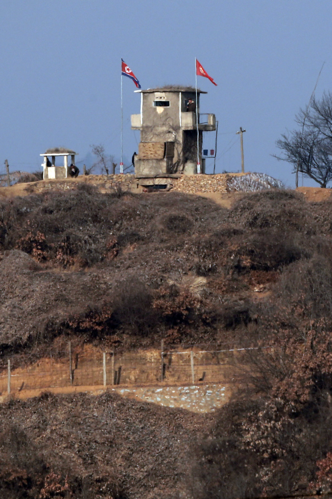 North Korea's military post at the heavily fortified Demilitarized Zone. Yonhap