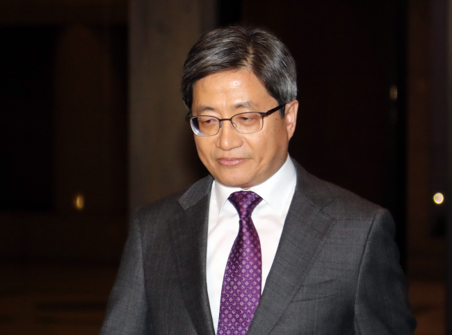 South Korea's Supreme Court Chief Justice Kim Meong-su (Yonhap)