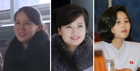 왼쪽부터 김여정, 현송월, 김성혜. [연합뉴스]