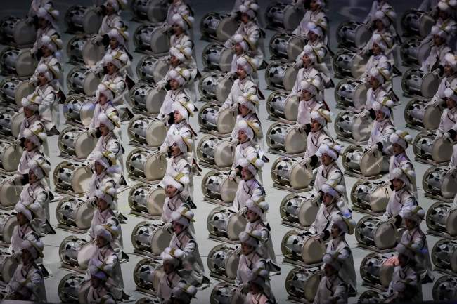 The Opening Ceremony for the 2018 Winter Olympics kicks off at the PyeongChang Olympic Plaza in PyeongChang, Gangwon Province (Yonhap-AFP)