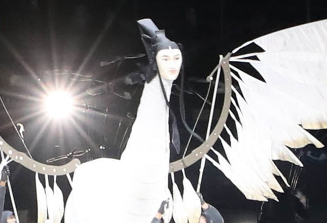 The Inmyeonjo stages a performance at the PyeongChang Olympics opening ceremony at PyeongChang, Gangwon Province, Friday. (Lee Sang-sub/The Korea Herald)