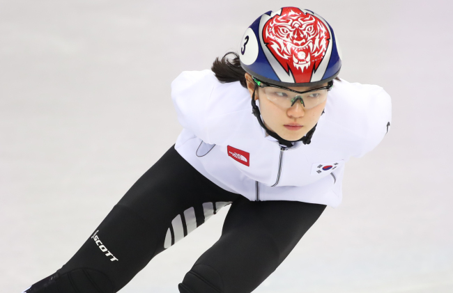 South Korea’s short-track speed skater Shim Suk-hee (Yonhap)